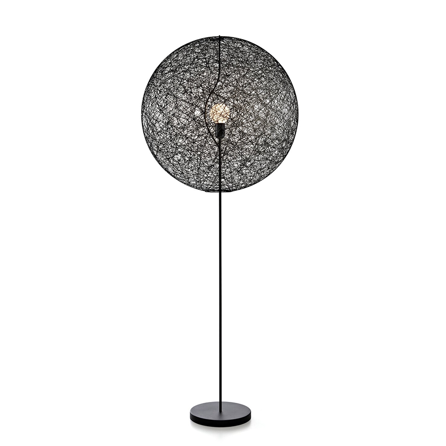 MOOOI lampadaire RANDOM FLOOR LAMP II (Noir - Fibre de verre et métal verni)
