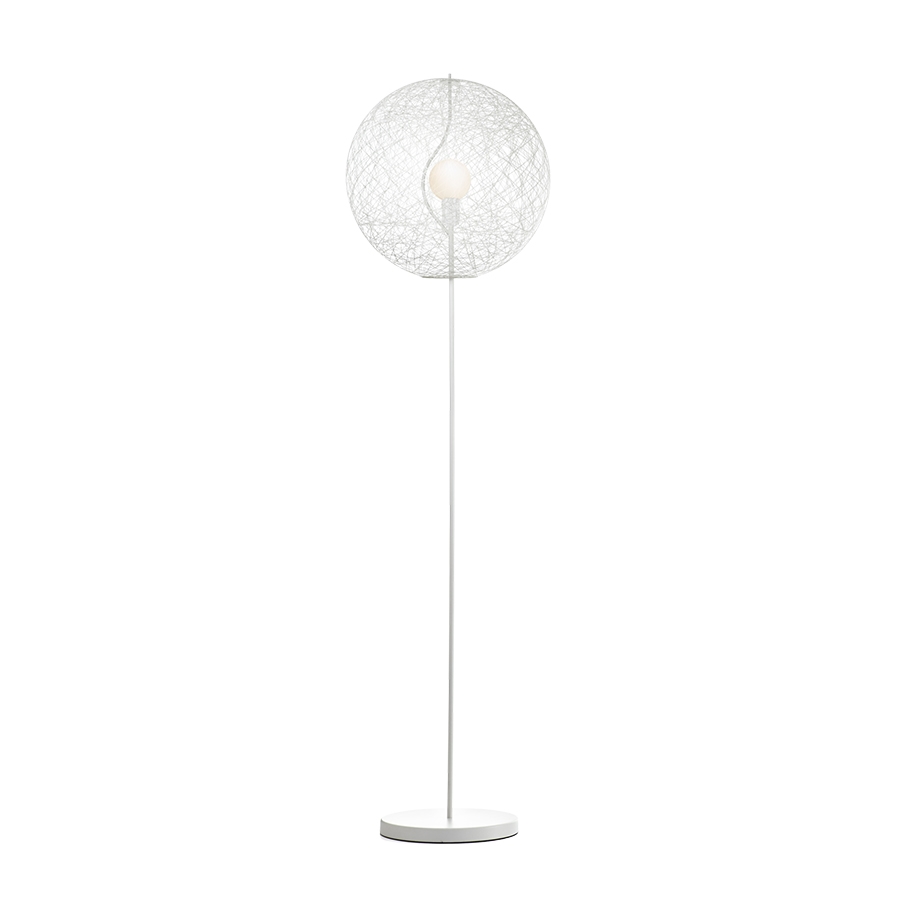 MOOOI lampadaire RANDOM FLOOR LAMP II SMALL (Blanc - Fibre de verre et métal verni)