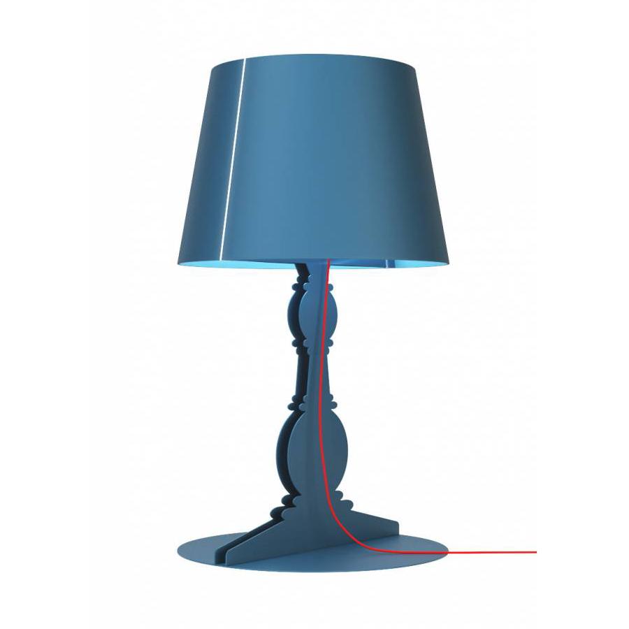 YOUMEAND lampe de table DEMÌ TABLE (Bleu - Acier)