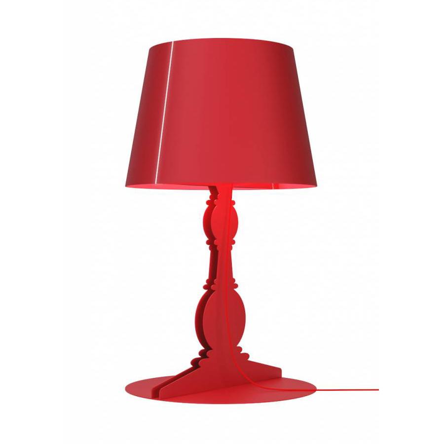 YOUMEAND lampe de table DEMÌ TABLE (Rouge - Acier)