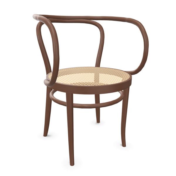 THONET chaise avec accoudoirs 209 (Walnut - Frêne teinté I)
