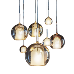 PENTA LIGHT set de 7 lampes à suspension GLO COMPOSITION 3