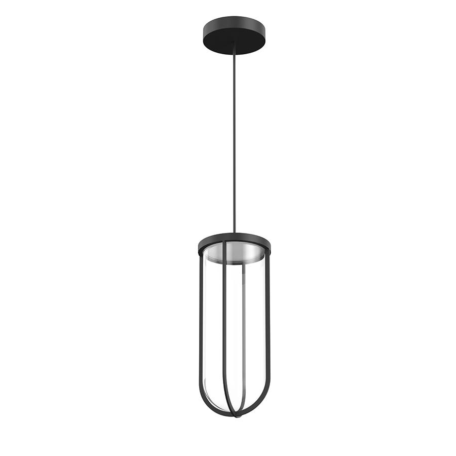 FLOS OUTDOOR lampe à suspension pour l'extérieur IN VITRO SUSPENSION NO DIMMABLE (Noir - aluminium e