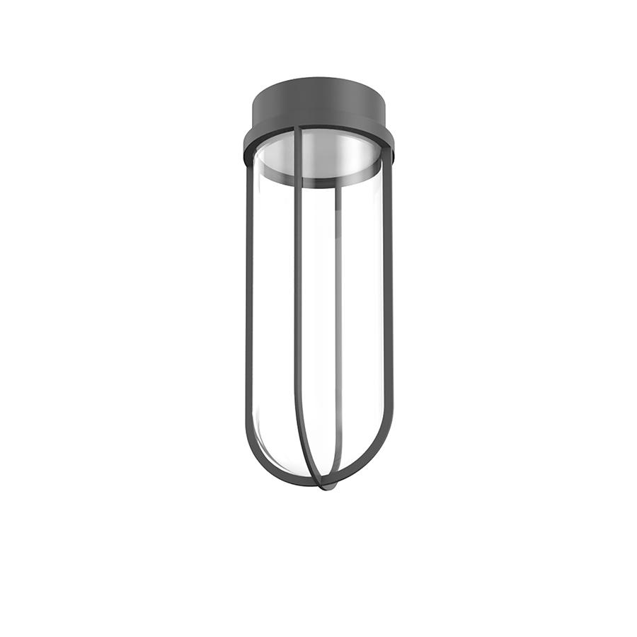 FLOS OUTDOOR lampe au plafond pour l'extérieur IN VITRO CEILING DIMMABLE 1-10V (Anthracite - alumini