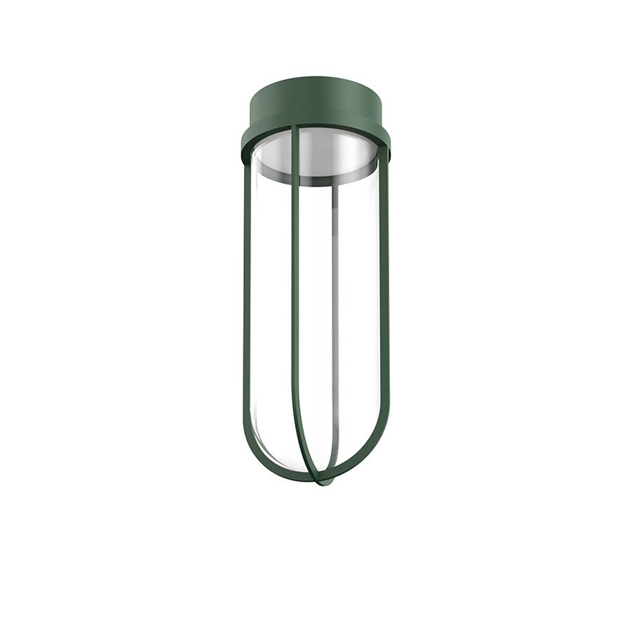FLOS OUTDOOR lampe au plafond pour l'extérieur IN VITRO CEILING DIMMABLE 1-10V (Forest green - alumi