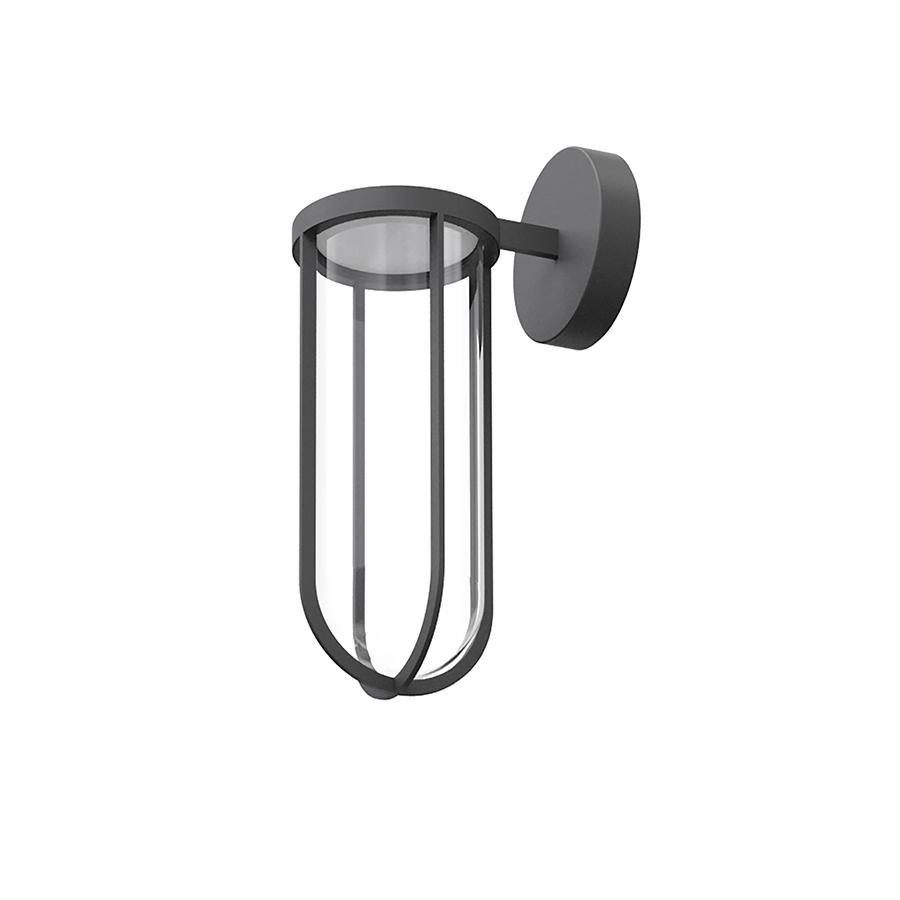 FLOS OUTDOOR lampe murale IN VITRO WALL DIMMABLE 1-10V (Anthracite - aluminium et verre)