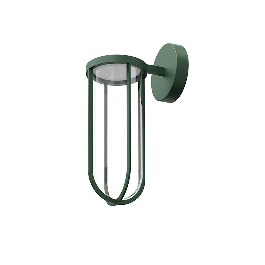 FLOS OUTDOOR lampe murale IN VITRO WALL DIMMABLE 1-10V (Forest green - aluminium et verre)