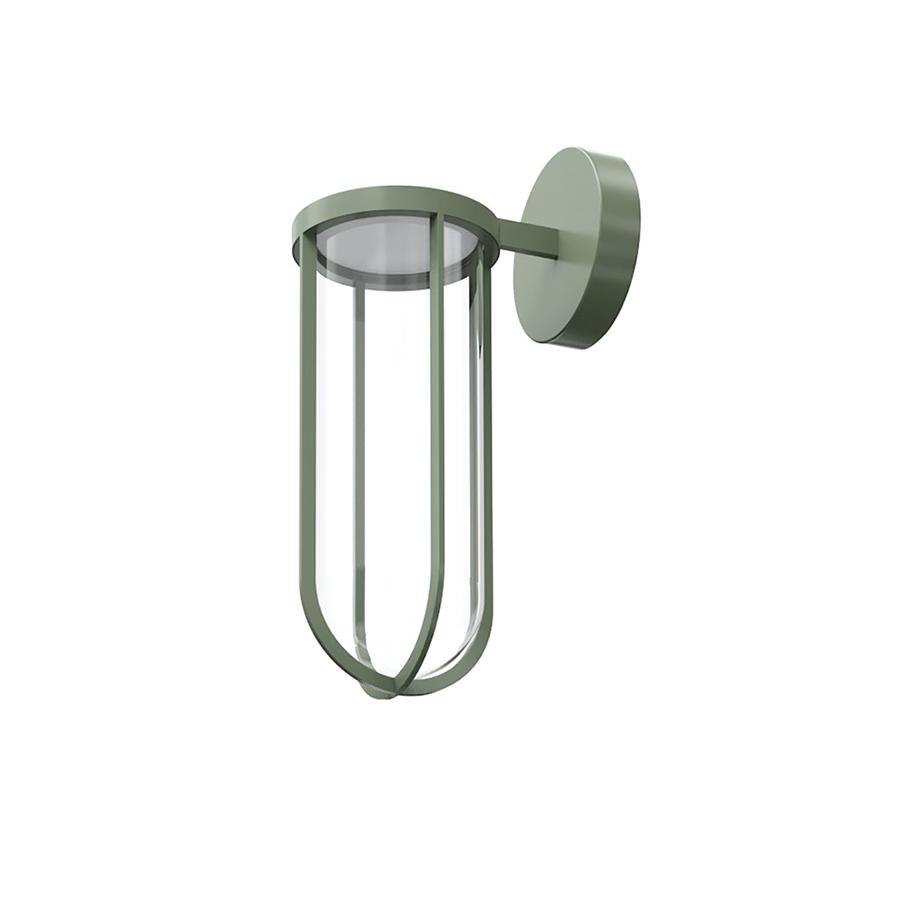 FLOS OUTDOOR lampe murale IN VITRO WALL DIMMABLE 1-10V (Pale green - aluminium et verre)