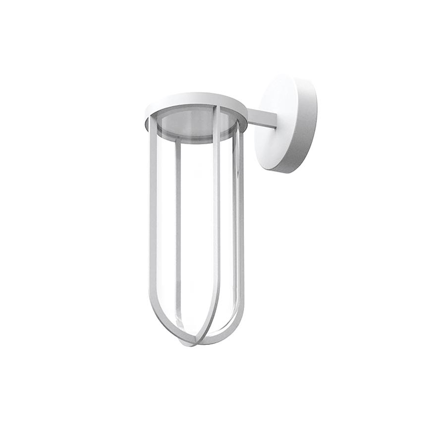 FLOS OUTDOOR lampe murale IN VITRO WALL DIMMABLE DALI (Blanc - aluminium et verre)