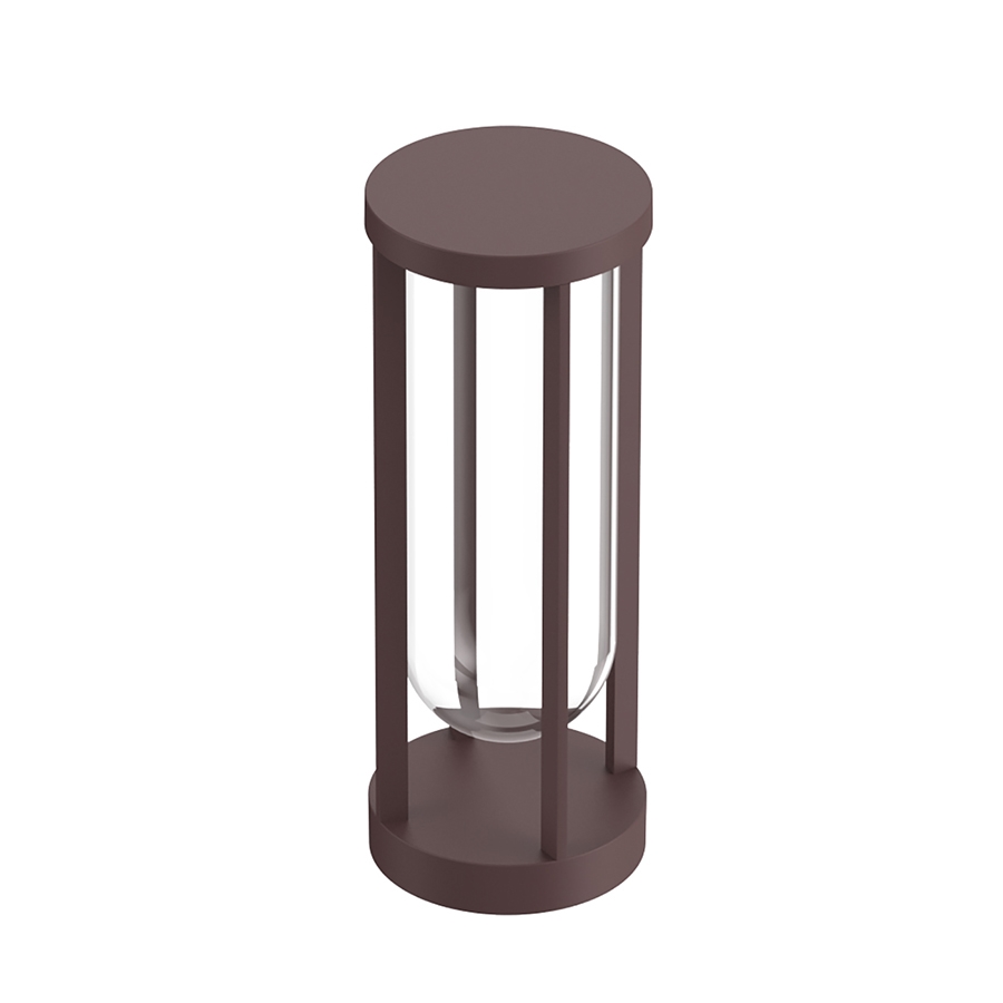 FLOS OUTDOOR lampadaire d'extérieur IN VITRO BOLLARD 1 DIMMABLE 1-10V (Deep brown - aluminium et ver