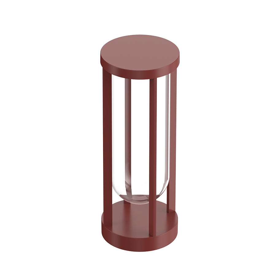 FLOS OUTDOOR lampadaire d'extérieur IN VITRO BOLLARD 1 DIMMABLE DALI (Terre cuite - aluminium et ver