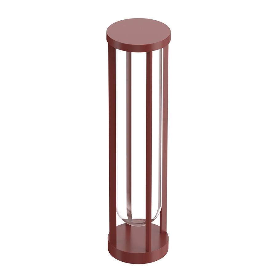 FLOS OUTDOOR lampadaire d'extérieur IN VITRO BOLLARD 2 DIMMABLE 1-10V (Terre cuite - aluminium et ve