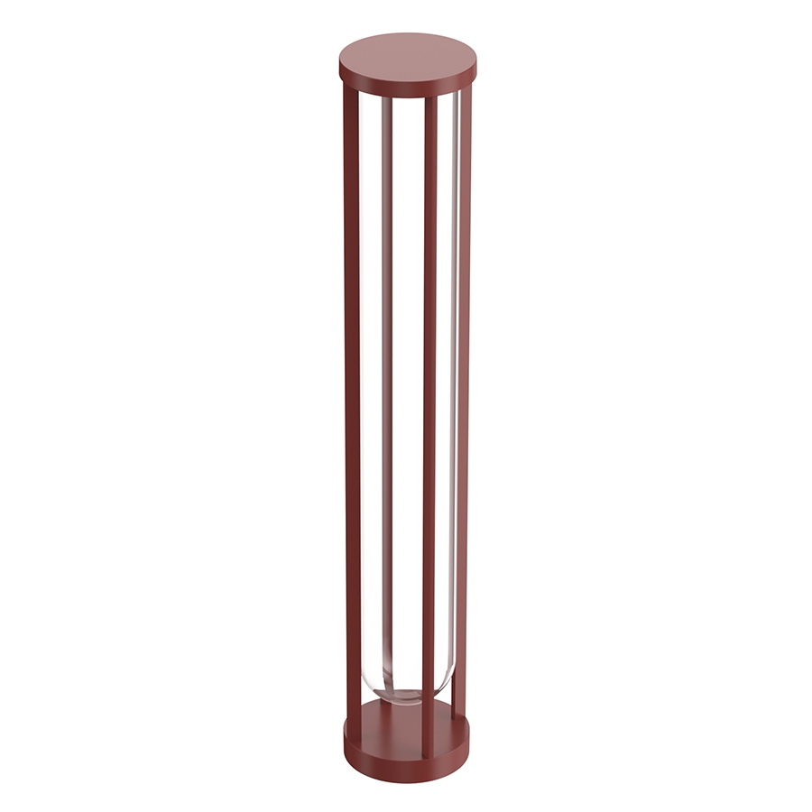 FLOS OUTDOOR lampadaire d'extérieur IN VITRO BOLLARD 3 DIMMABLE 1-10V (Terre cuite - aluminium et ve