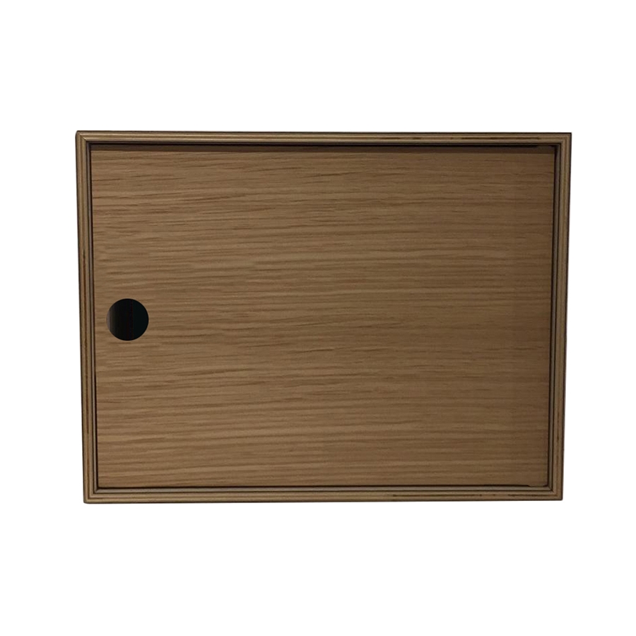 KRIPTONITE meuble de rangement avec porte BOX KROSSING MAX H 33 cmI (Noyer foncé - mélaminé)