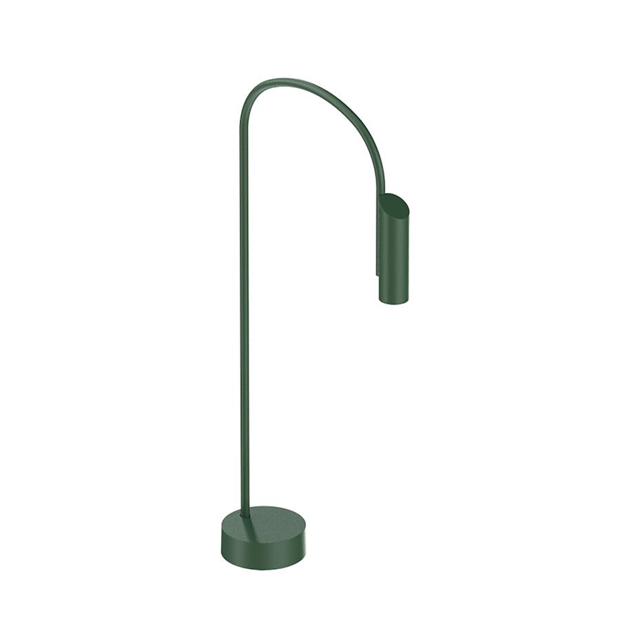 FLOS OUTDOOR lampadaire d'extérieur lCAULE BOLLARD 1 DIMMABLE 1-10V (Forest green - Aluminium, verre