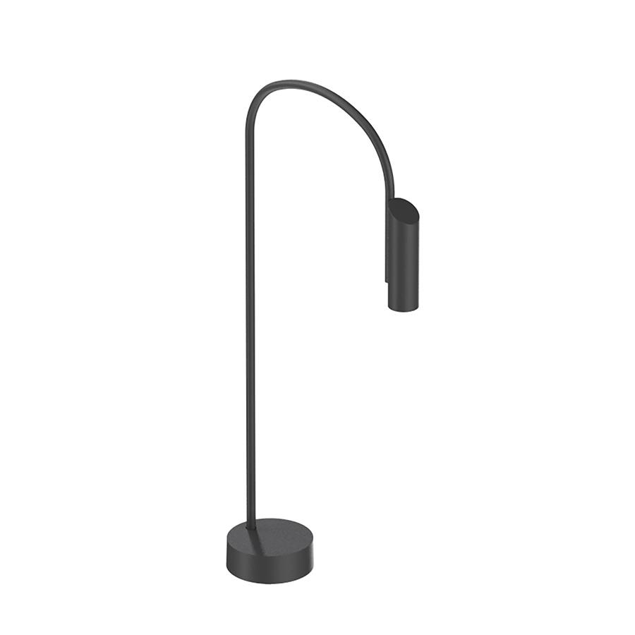 FLOS OUTDOOR lampadaire d'extérieur CAULE BOLLARD 1 DIMMABLE DALI (Noir - Aluminium, verre et acier)