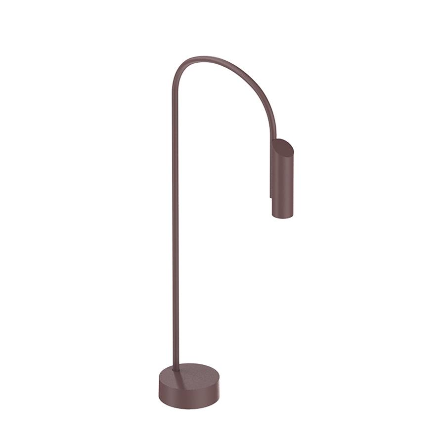 FLOS OUTDOOR lampadaire d'extérieur CAULE BOLLARD 1 DIMMABLE DALI (Deep brown - Aluminium, verre et 