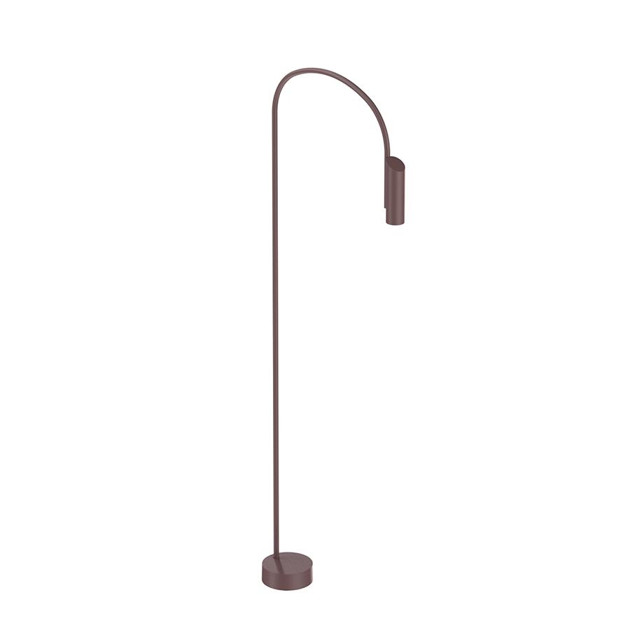 FLOS OUTDOOR lampadaire d'extérieur CAULE BOLLARD 3 NO DIMMABLE (Deep brown - Aluminium, verre et ac