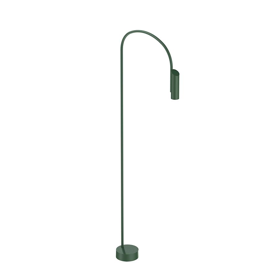 FLOS OUTDOOR lampadaire d'extérieur CAULE BOLLARD 3 NO DIMMABLE (Forest green - Aluminium, verre et 