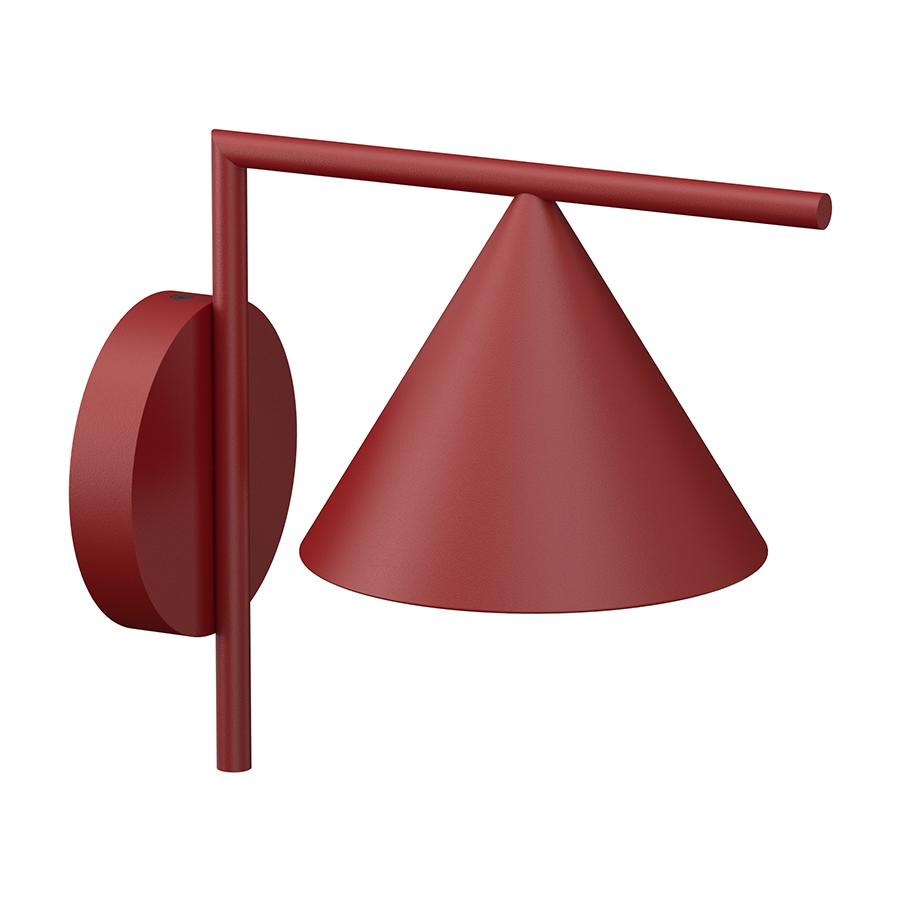 FLOS OUTDOOR lampe murale applique d'extérieur CAPTAIN FLINT WALL OUTDOOR 2700K (Red burgundy - Méta