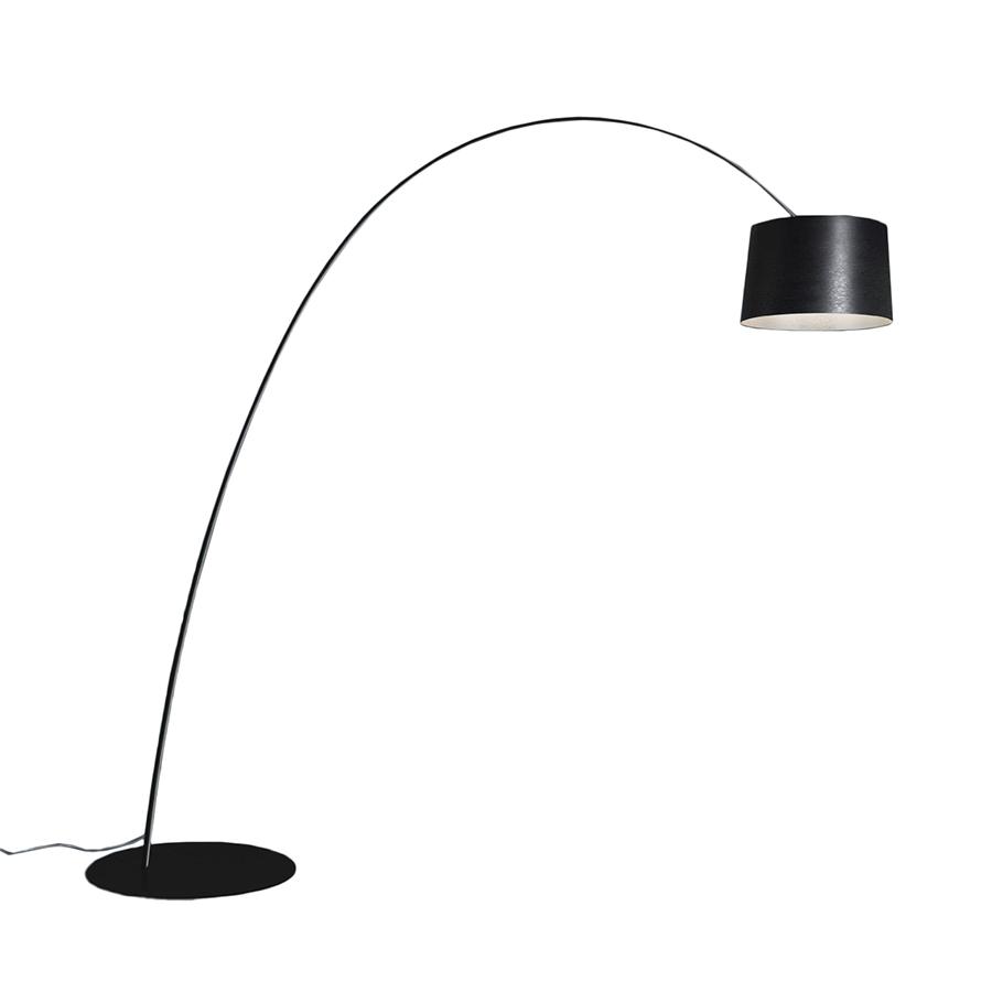 FOSCARINI lampadaire TWIGGY ELLE (Noir - Fibre de verre laquée, PMMA, polycarbonate, métal peint et 