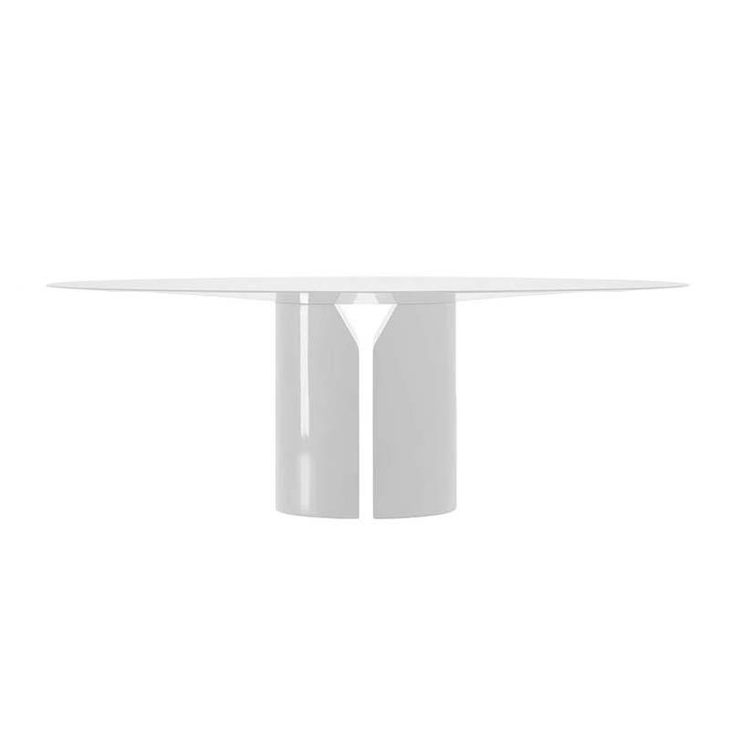 MDF ITALIA table ronde NVL TABLE Ø 150 cm (Blanc brillant - Polyuréthane rigide haute densité)