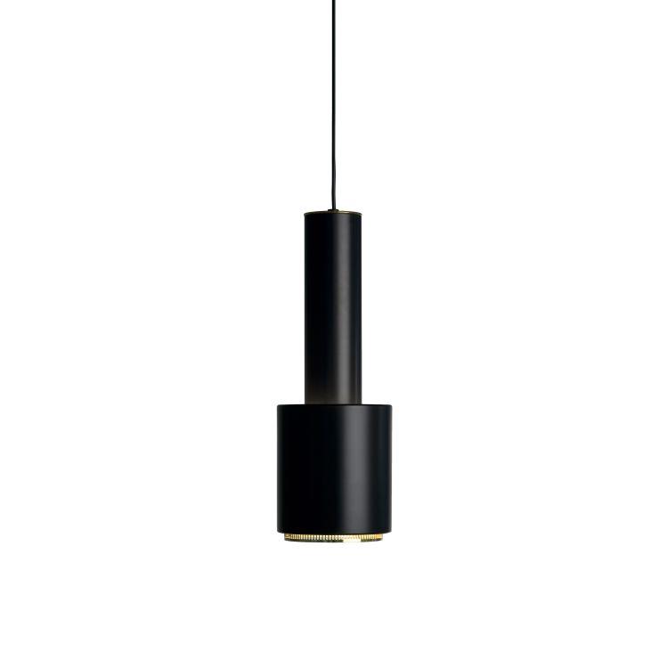ARTEK lampe à suspension A110 HAND GRENADE (Noir / Laiton - Métal)