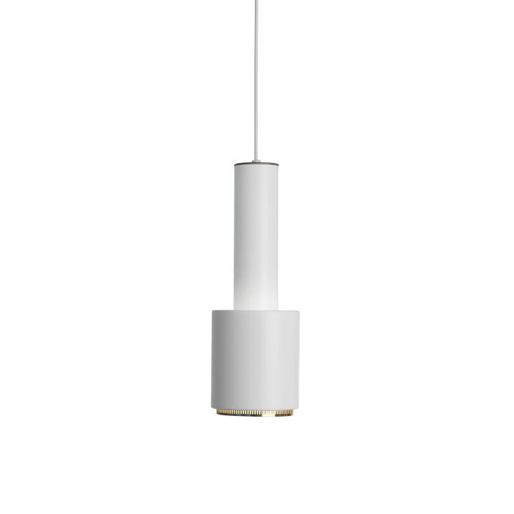 ARTEK lampe à suspension A110 HAND GRENADE (Blanc / Laiton - Métal)