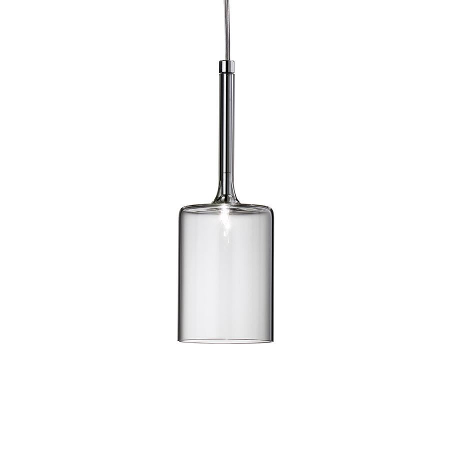 AXO LIGHT lampe à suspension SPILLRAY Ø 10 cm (Cristal - Verre et métal chromé)