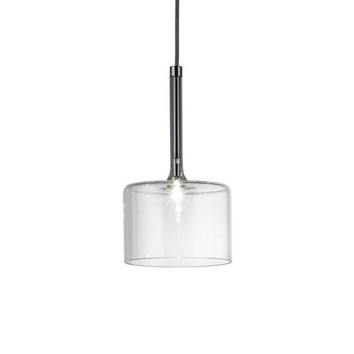 AXO LIGHT lampe à suspension SPILLRAY Ø 14 cm (Cristal - Verre et métal chromé)