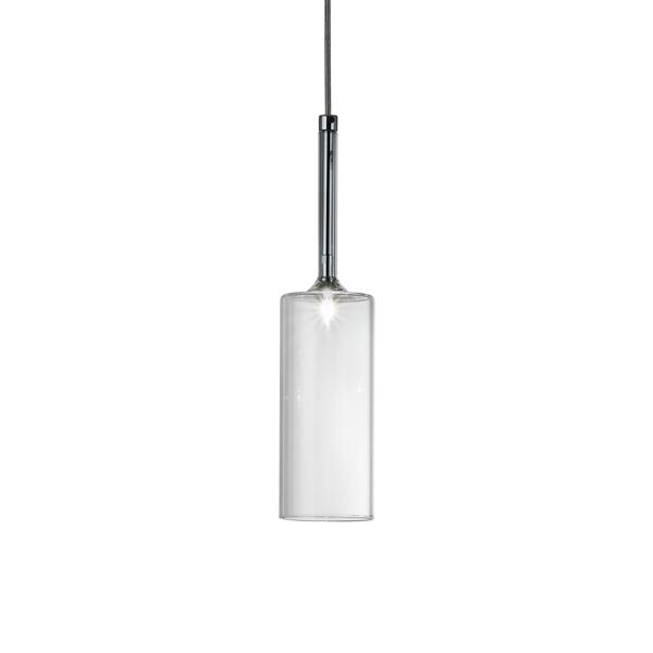 AXO LIGHT lampe à suspension SPILLRAY Ø 8 cm (Cristal - Verre et métal chromé)