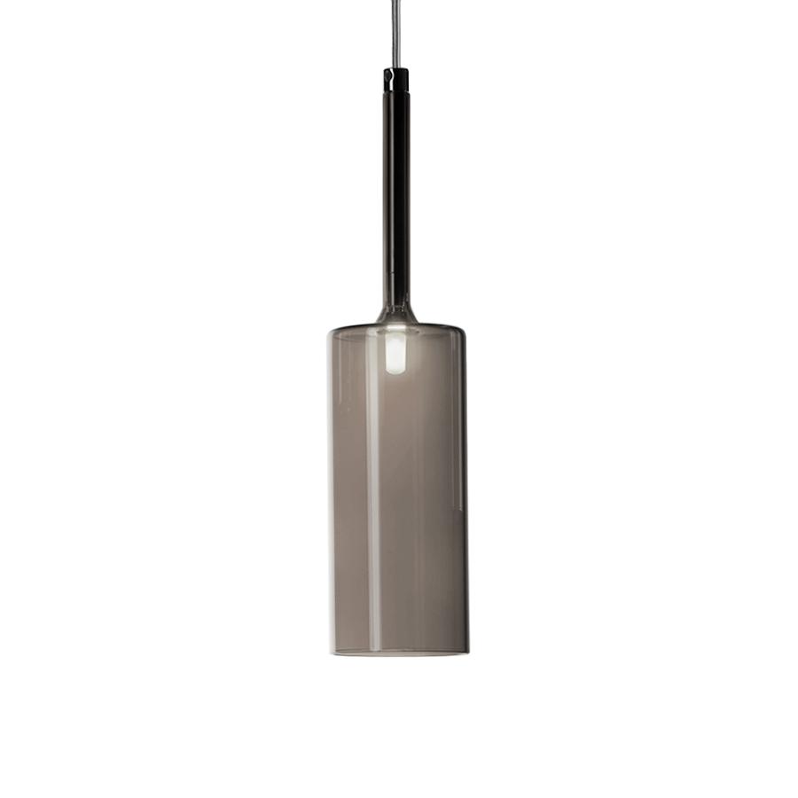AXO LIGHT lampe à suspension SPILLRAY Ø 8 cm (Gris - Verre et métal chromé)