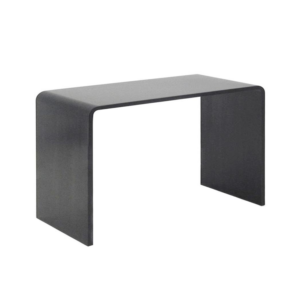 ZEUS SOLITAIRE BUREAU (Laqué gris bronze, 120 x 60 x H 74 cm - Tôle d'acier)