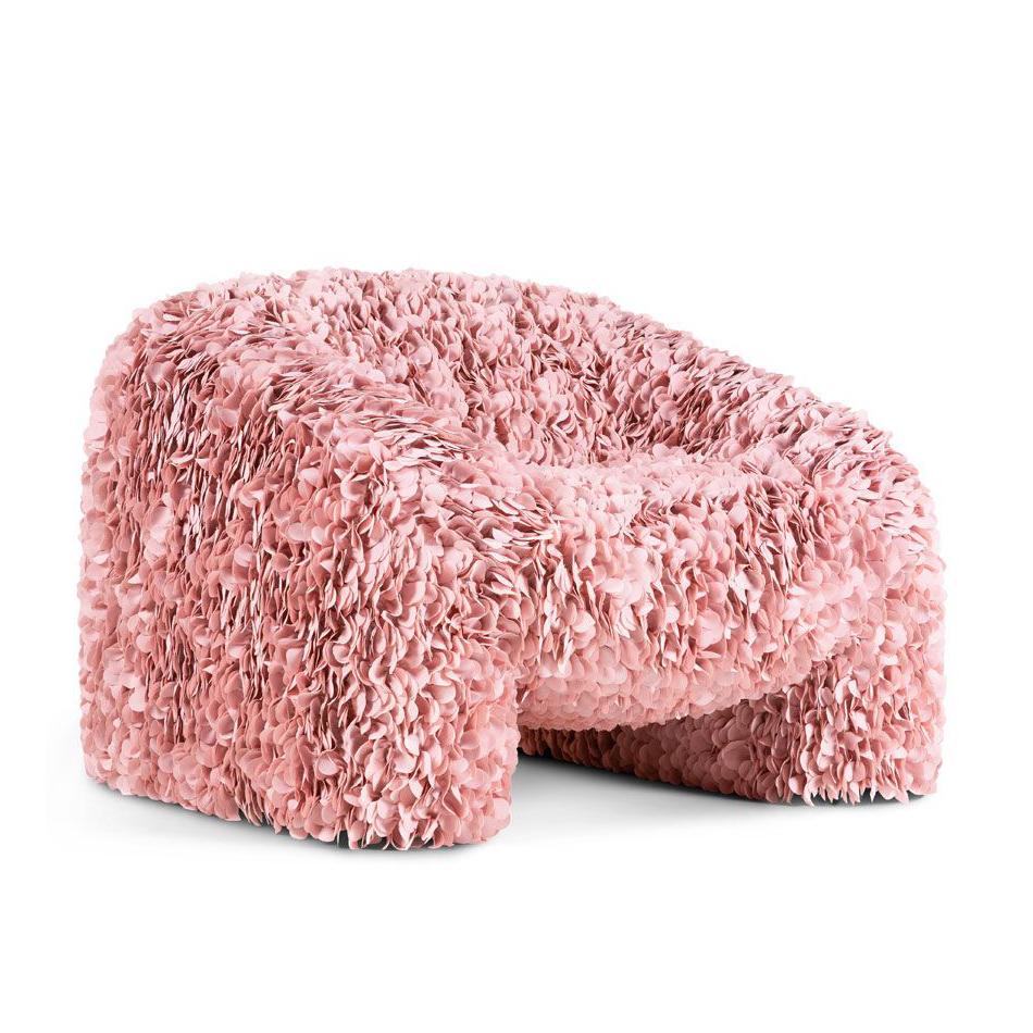 MOOOI fauteuil HORTENSIA (Rose - Tissu)