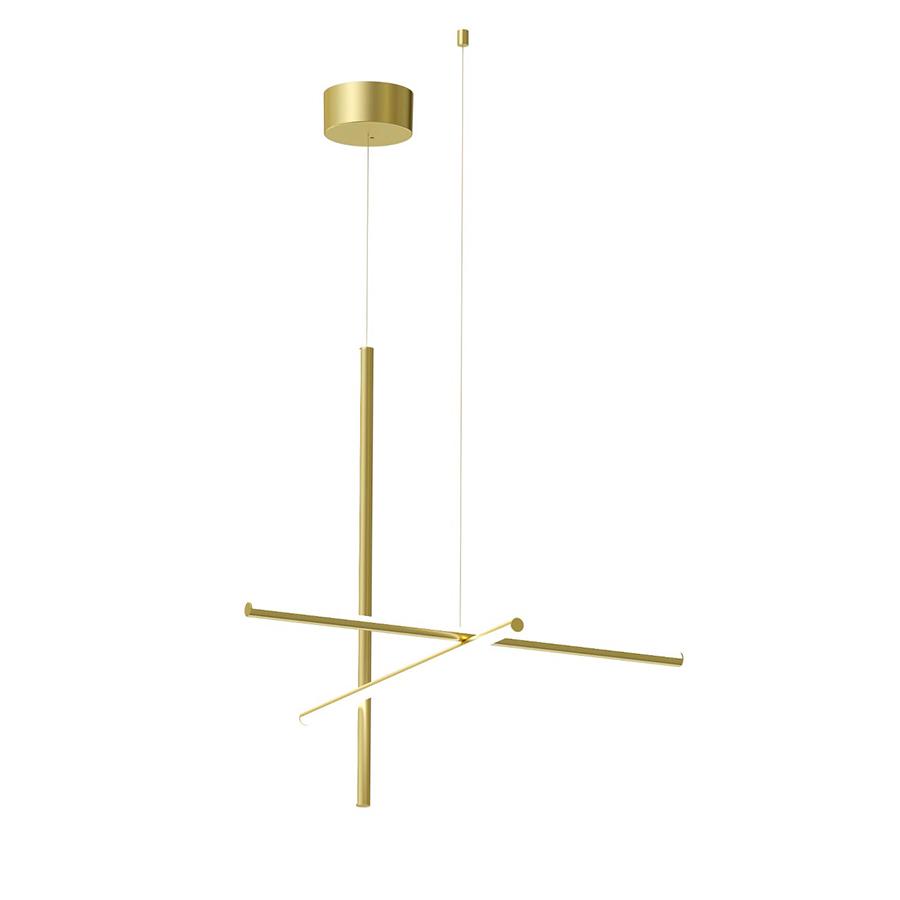 FLOS lampe à suspension COORDINATES S1 (Champagne - Aluminium Extrudé)