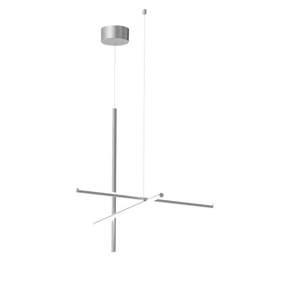 FLOS lampe à suspension COORDINATES S1 (Argent moon - Aluminium Extrudé)