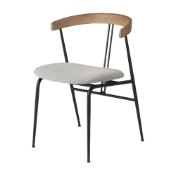 GUBI chaise avec accoudoirs et coussin VIOLIN