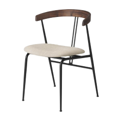 GUBI chaise avec accoudoirs et coussin VIOLIN