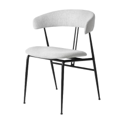 GUBI chaise avec accoudoirs et rembourrage total VIOLIN