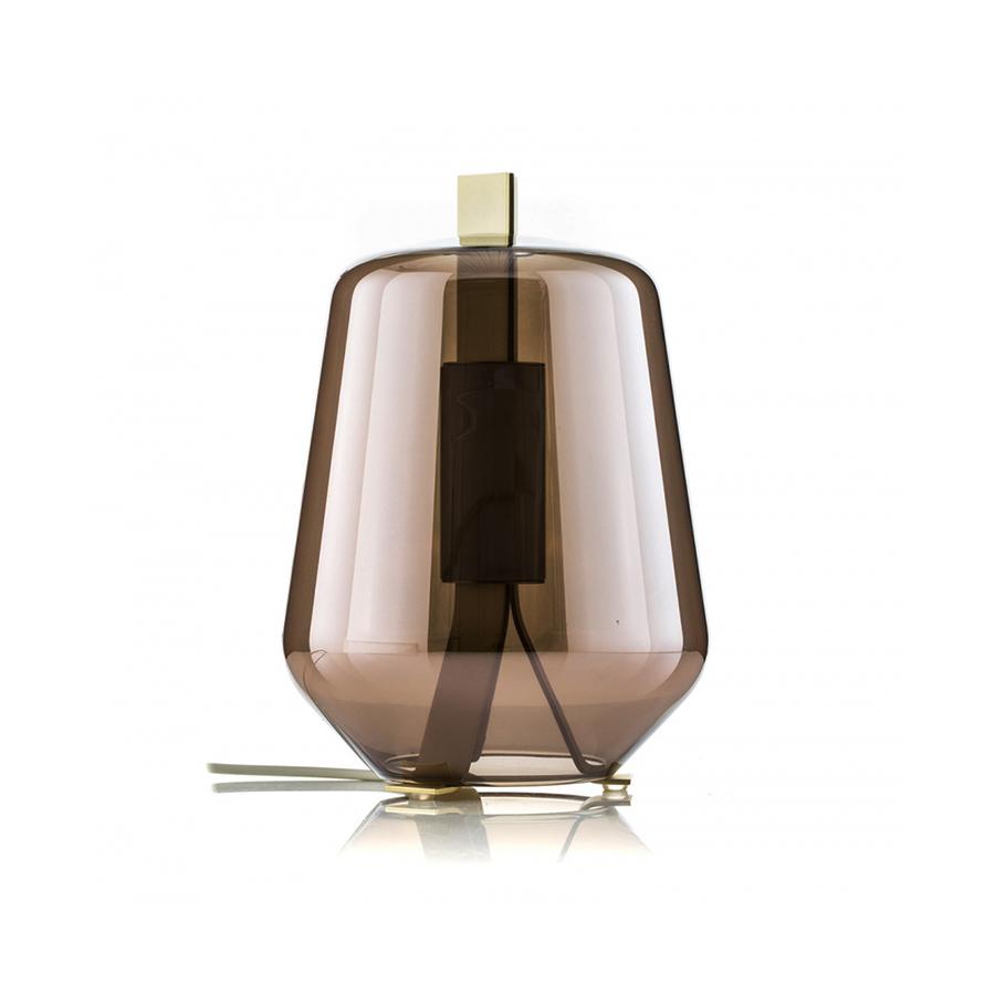 PRANDINA lampe de table LUISA T1 (Glory rose, 3000K - Héritage laiton et verre)