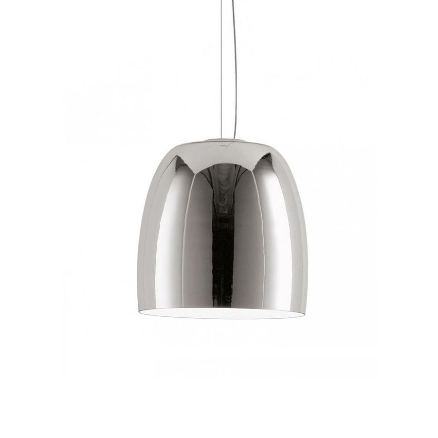 PRANDINA lampe à suspension NOTTE LED S1 (Miroir, intérieur blanc - verre souflé)