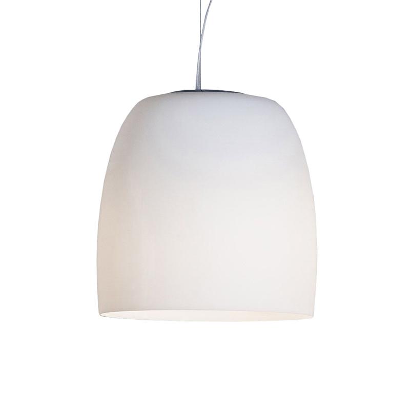 PRANDINA lampe à suspension NOTTE S5 (Blanc opalin - verre souflé)
