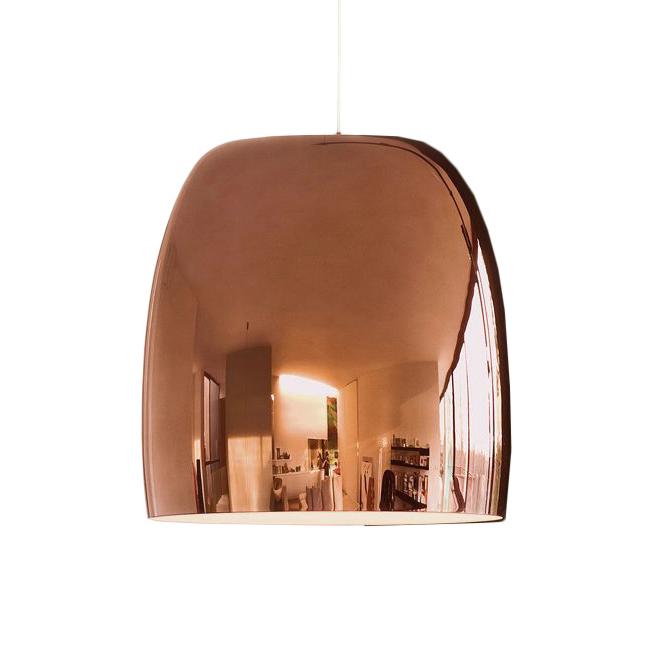 PRANDINA lampe à suspension NOTTE S7 (Cuivre, intérieur blanc - verre souflé)