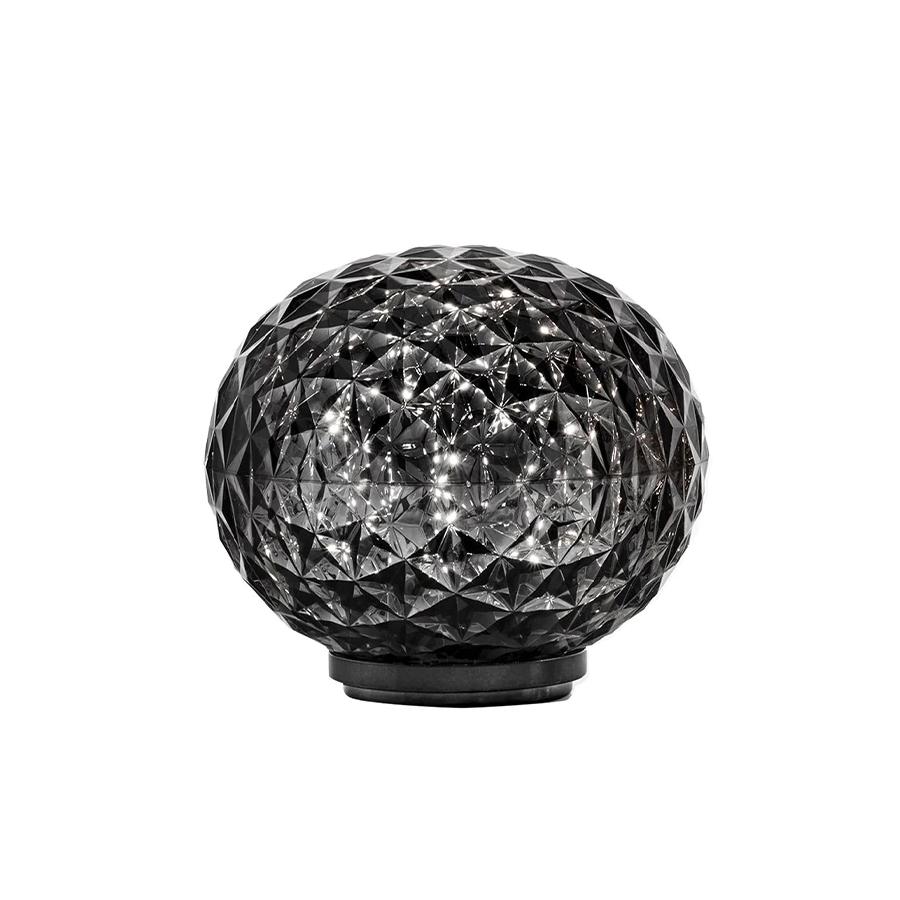 KARTELL lampe de table MINI PLANET avec câble (Fumé - PMMA)