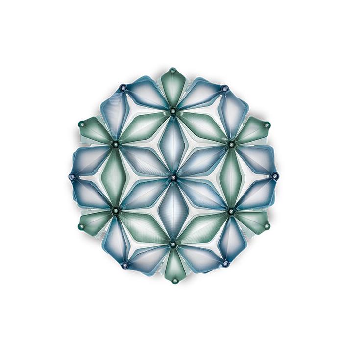 SLAMP lampe murale applique ou de plafond LA VIE MINI (Blue - Lentiflex® / Opalflex®)