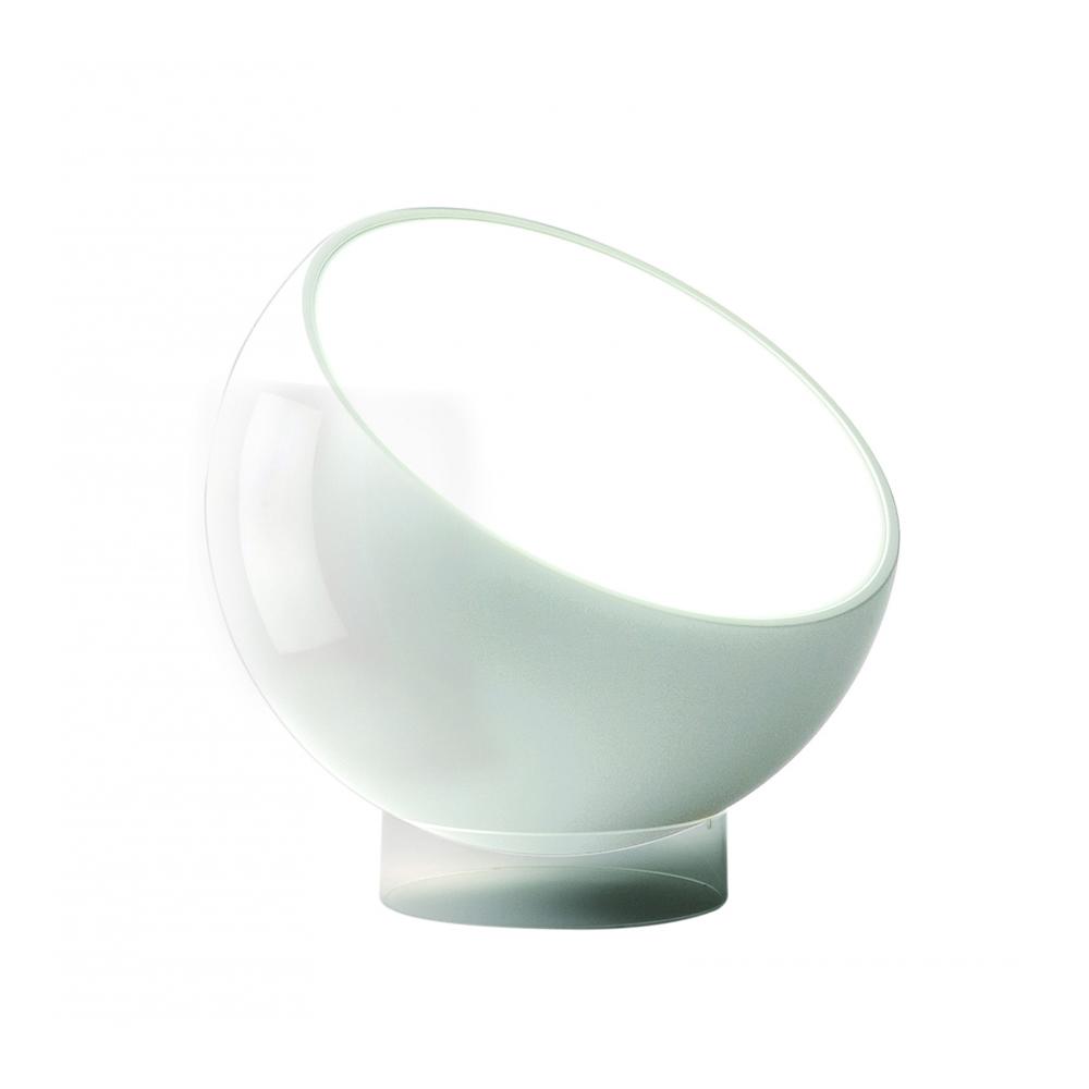 PRANDINA lampadaire BILUNA F5 (Blanc brillant - Métal peint et méthacrylate blanc)