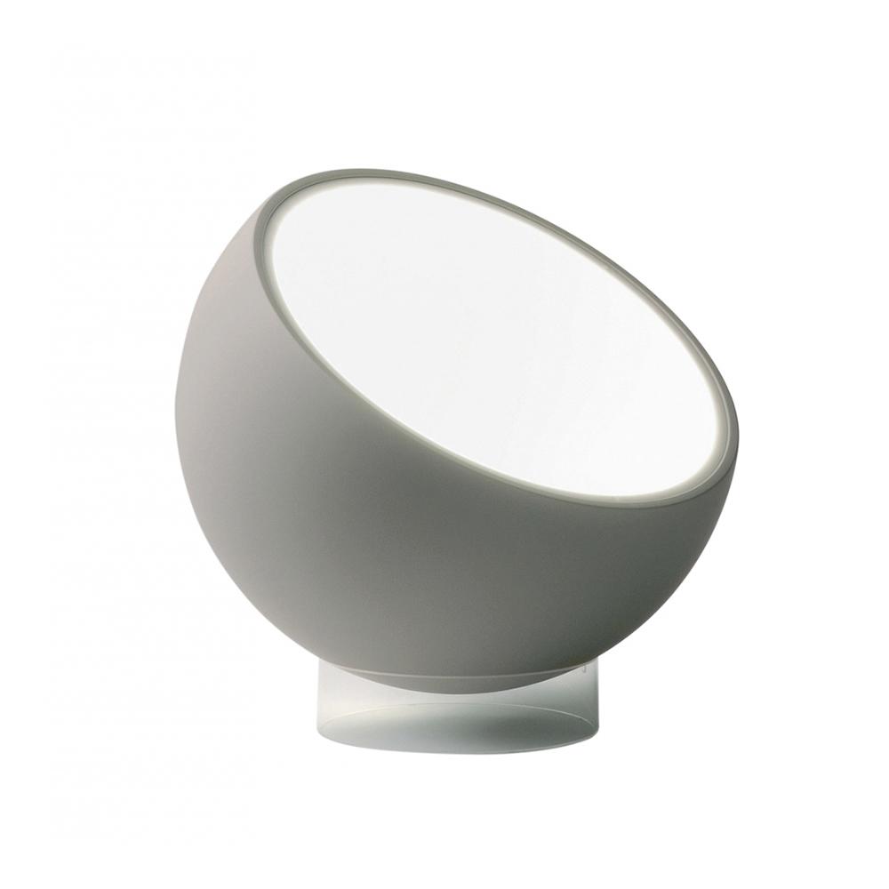 PRANDINA lampadaire BILUNA F5 (Sable opaque - Métal peint et méthacrylate blanc)