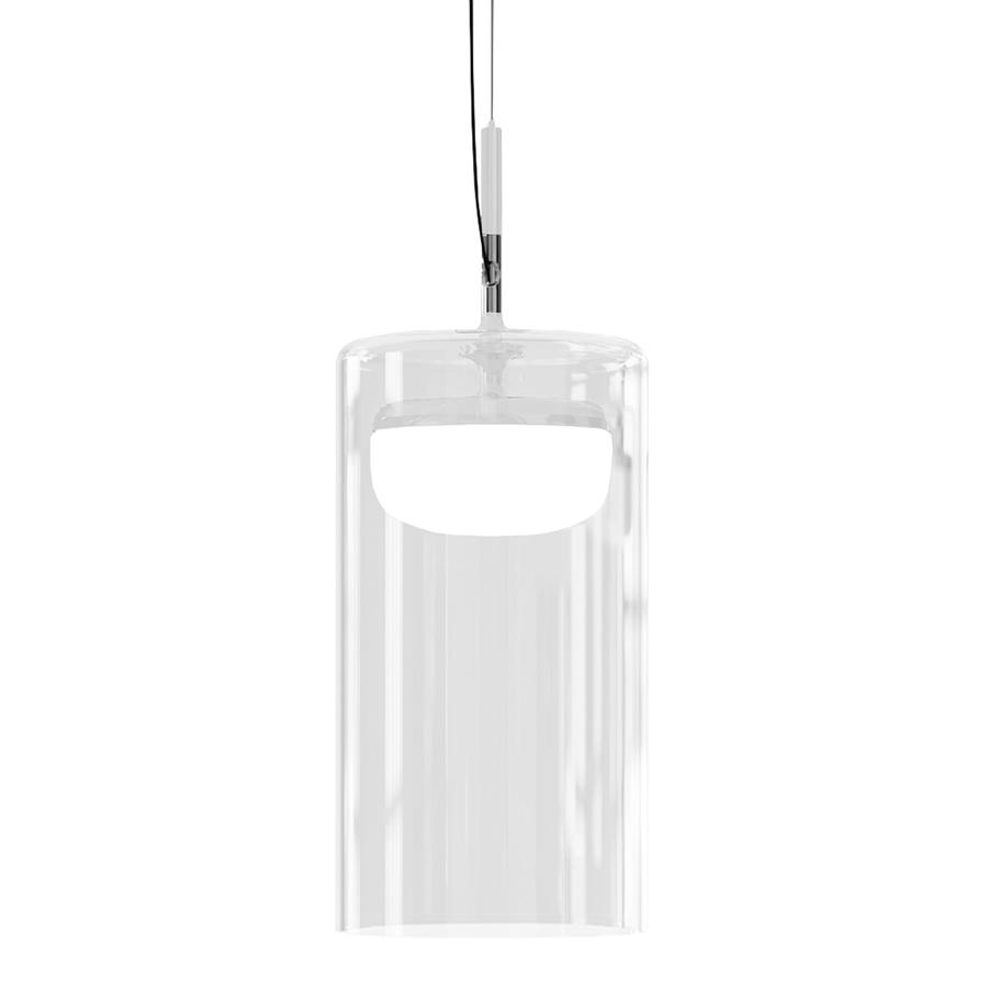 PRANDINA lampe à suspension DIVER S3 DIMM (Blanc mat 2700K - verre et métal)