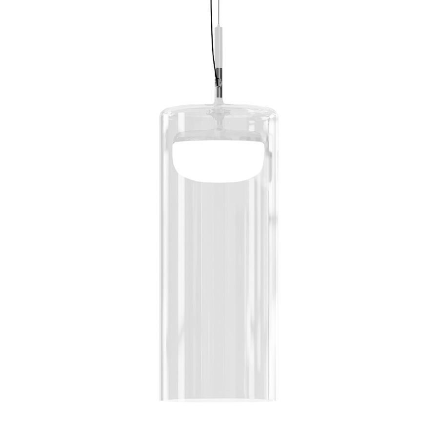 PRANDINA lampe à suspension DIVER S5 (Blanc mat 3000K - verre et métal)