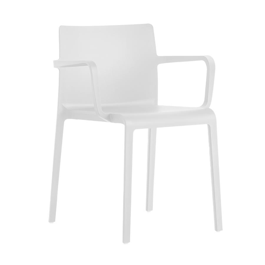 PEDRALI set de 4 chaises avec accoudoirs d'extérieur VOLT 675 (Blanc - Polypropylène)